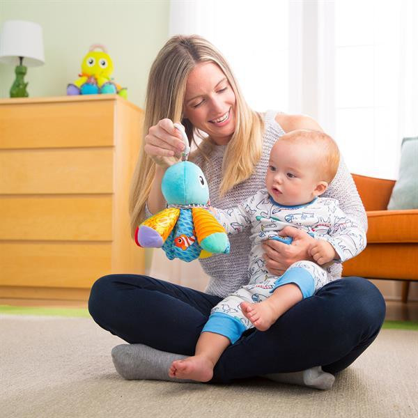 М'яка іграшка-підвіска Lamaze Восьминіг із пискавкою і дзеркальцем (L27514) Харків - фото 9