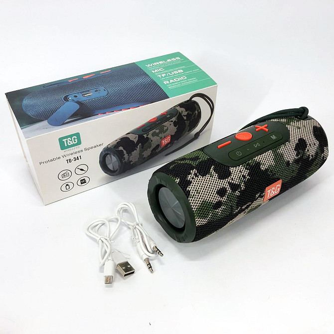 Портативна бездротова якісна колонка TG341, Колонка-динамік bluetooth, Гучна колонка UH-558 для вулиці Київ - фото 3