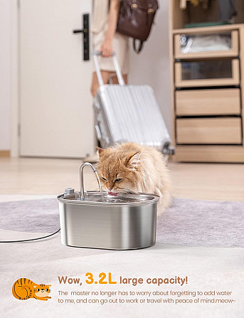 Поїлка фонтан для котів SoofPet S2 Луцьк - photo 2