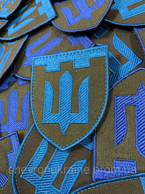 Шеврон ТРО ВСУ (Форма щит. На липучке) Размер 8x7см Киев - изображение 2