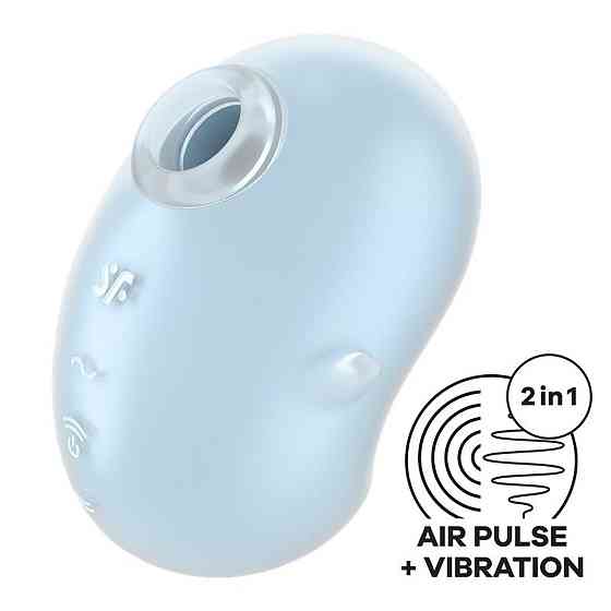 Вакуумный вибратор Satisfyer Cutie Ghost blue Sex Aura Киев
