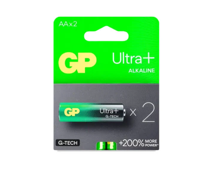 Батарейка AA GP ULTRA+ Alkaline LR6 15A 15 V 2 шт. блісте Рівне - фото 1