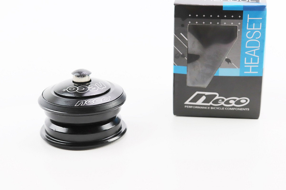 Кермова колонка 1-1/8" (44/28,6x44/30) безрізьбової вилки, напівінтегровані, чорні H148 Київ - фото 1