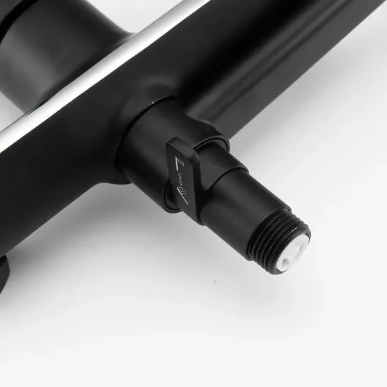 Змішувач для ванни з душовим гарнітуром GAPPO G2203-6 чорний/хром Київ