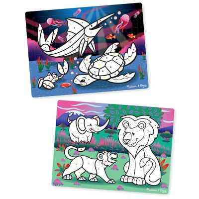 Набір для творчості Melissa&amp;Doug 3D пазли-розмальовки Сафарі / Океан (MD8823) Вінниця