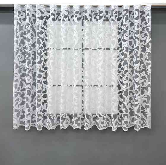 Тюль VR-Textil 1597т Жакард Білий 250х150 см (42-0875) Київ