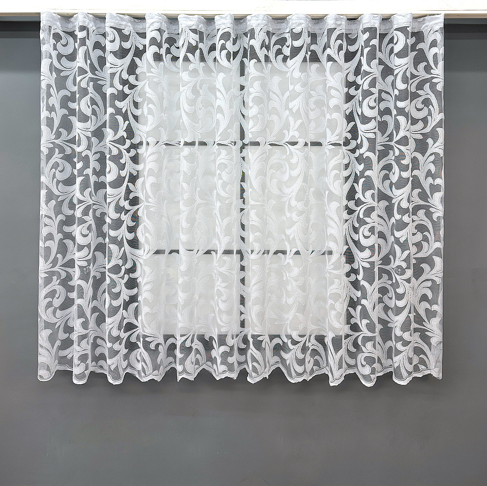 Тюль VR-Textil 1597т Жакард Білий 250х150 см (42-0875) Київ - фото 1