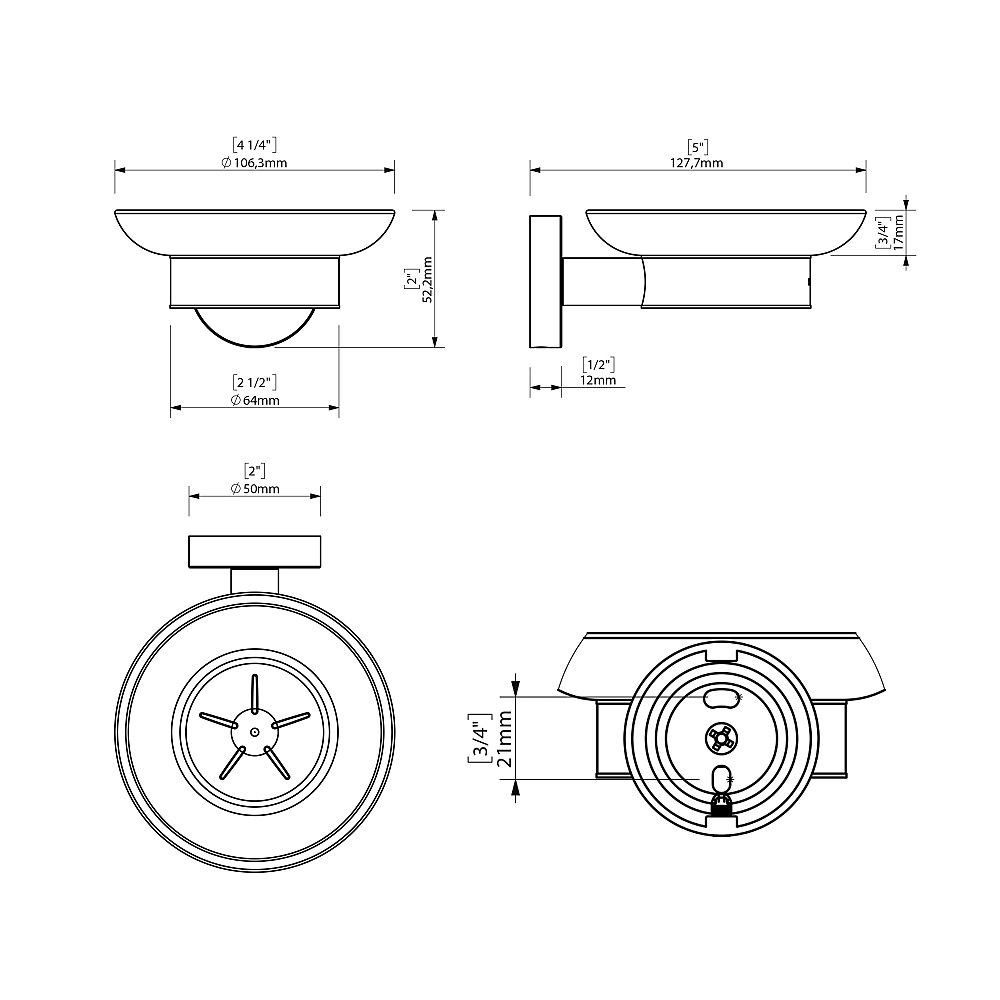 Набір аксесуарів для ванної SONIA ASTRAL KIT( 6 предметів) 181285 Луцк - изображение 6