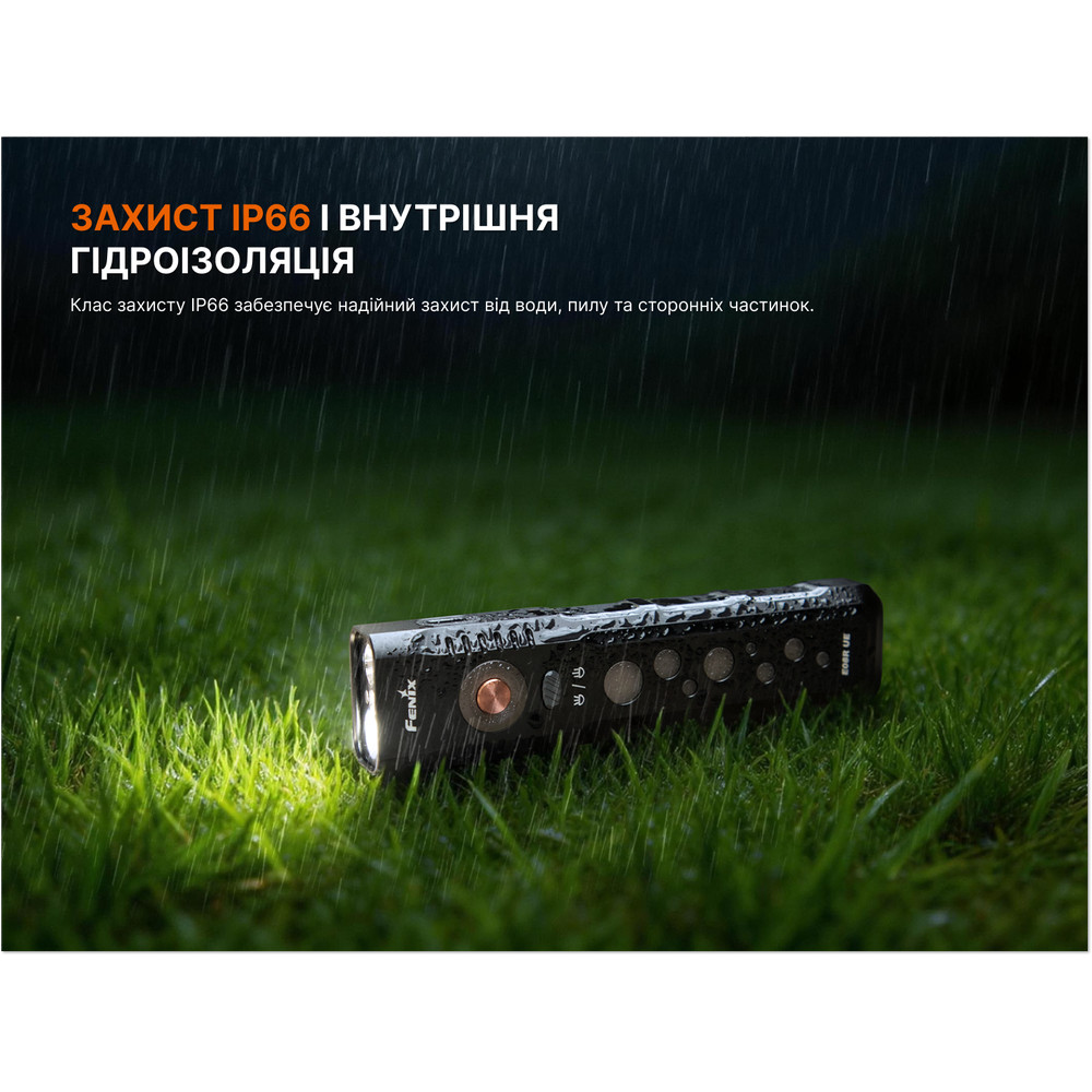 Ліхтар Fenix E08R UE, чорний Київ - фото 20