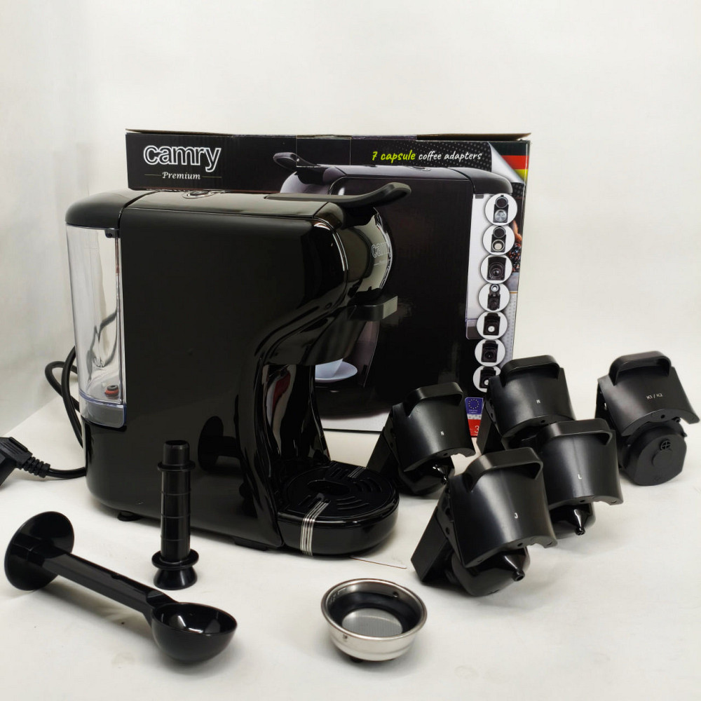 Капсульная кофемашина Camry CR 4414 3000Вт рожковая для молотого кофе и 5 адаптеров для капсул Black YE-44 Львов - изображение 4