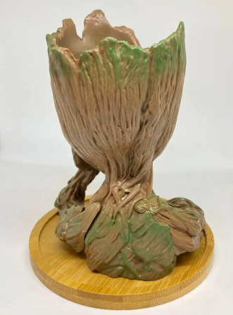 Горщик для квітів та канцелярії Грут Groot G1 + кругла підставка Вінниця