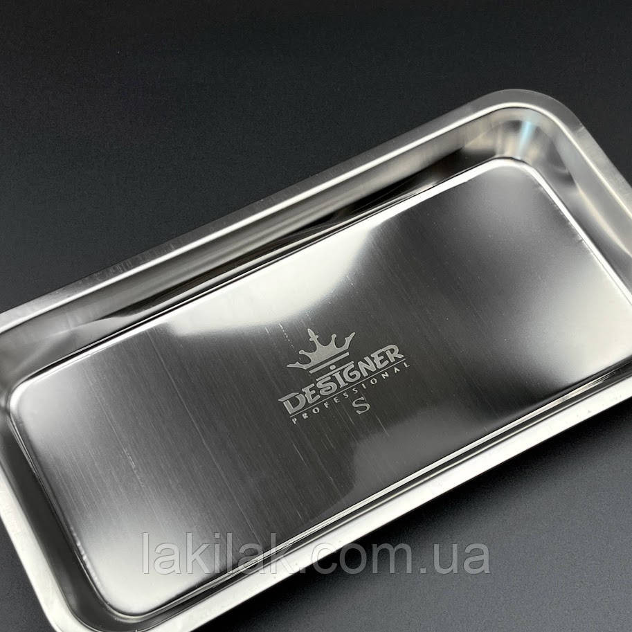 Лоток прямокутний для інструментів Designer (115 х 225 мм) колір срібний Херсон - фото 1