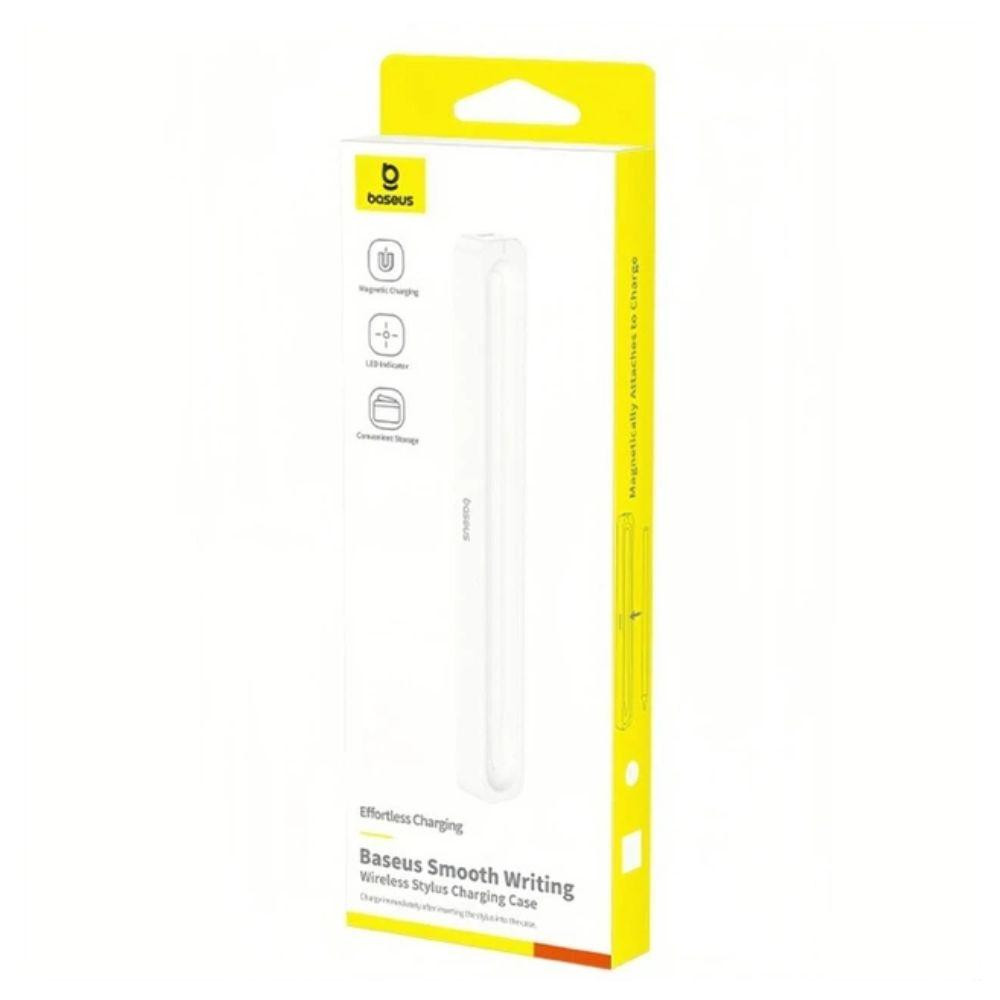Кейс для зарядки стилуса Baseus Smooth Writing Stylus Wireless Charging Case Moon White (With Simple Charging Cable Type-C 3A Одеса - фото 2