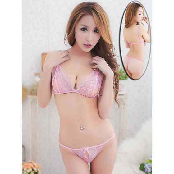 Беспроигрышный сексуальный комплект нижнего белья - Розовый - XS/S/M – Эротическое бельё Винница