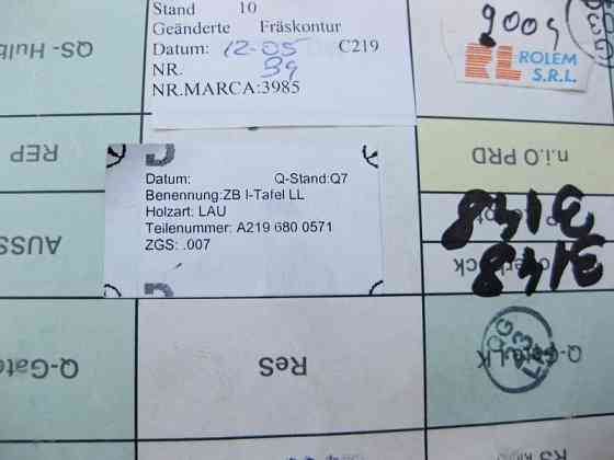 Mercedes-Benz  A2196800571 Дерев'яна декоративна накладка панелі приладів - торпеди CLS C219 Одеса