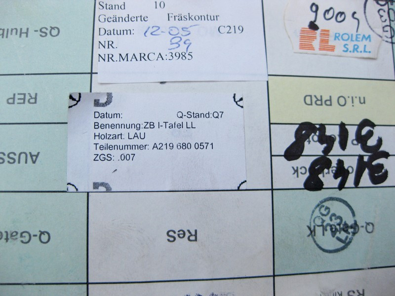 Mercedes-Benz  A2196800571 Дерев'яна декоративна накладка панелі приладів - торпеди CLS C219 Одеса - фото 3