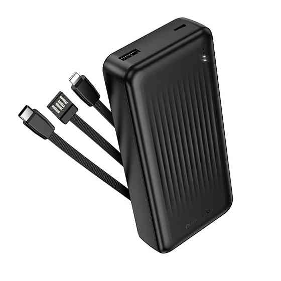 Павербанк 20000 mAh BOROFONE BJ79A Clever 3 кабеля черный power bank повербанк Одесса
