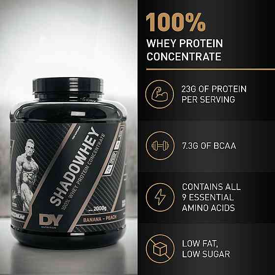 Протеин DORIAN YATES NUTRITION 100% PURE WHEY PROTEIN CONCENTRATE 2 KG (VANILLA) Луцк