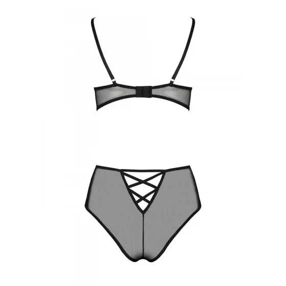 Еротичний комплект з малюнком Passion LOVELIA BIKINI S/M, black Львів