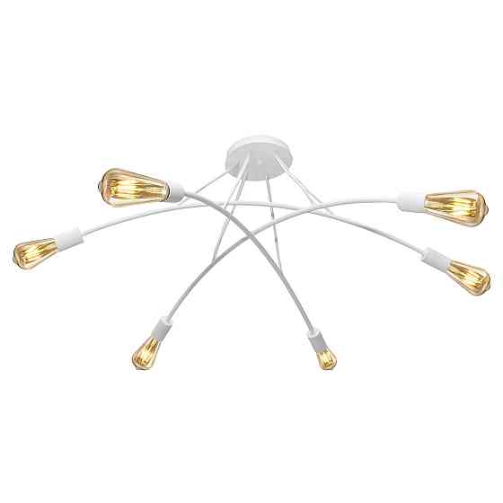 Люстра подвесная MSK Electric Orion на шесть ламп Е27 NL 9832-6 WH белая Одесса