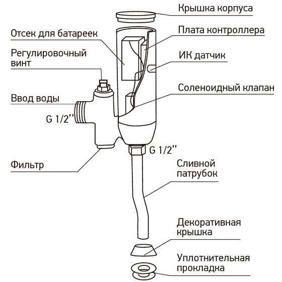 Кран для пісуара сенсорний Mixxus Premium Photo 031   ( MI2839 ) 29571 Харків