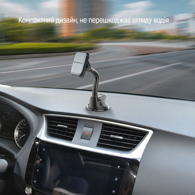 Универсальный автодержатель ColorWay Magnetic Dashboard-3 (360° rotation) Gray (CW-CHM17-GR) Винница - изображение 5