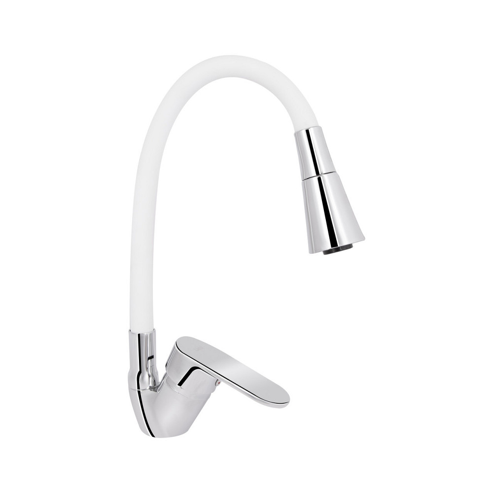 Змішувач для кухні Lidz Tani 008F3 з гнучким виливом (k40) LDTAN008F3WCR37037 Chrome/White Київ - фото 14