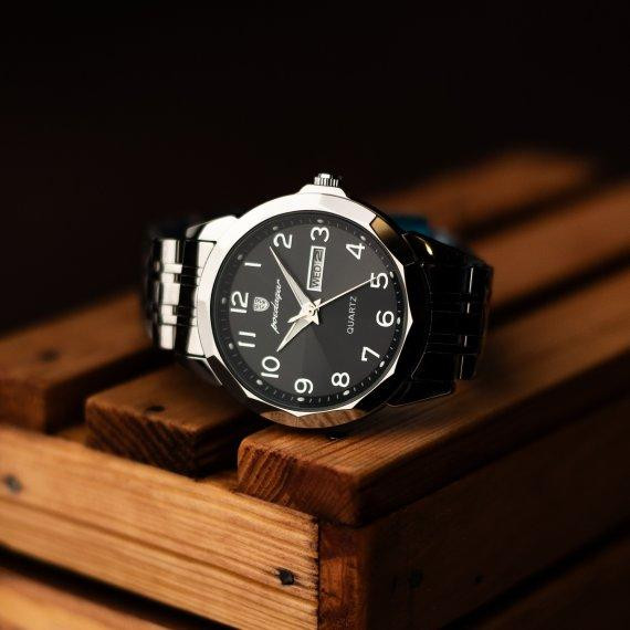 Чоловічий наручний годинник Poedagar Tradition (Сріблястий) Вінниця - фото 2