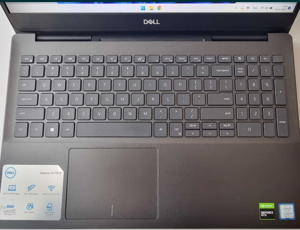 Ноутбук DELL Inspiron 7590 i5 9300H/GTX 1050 3Gb/RAM8GB/SSD512Gb Киев - изображение 4