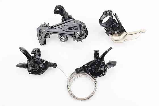 Комплект перемикання (групсет) 2x12 швидкостей, чорні AX, 4 деталі Київ