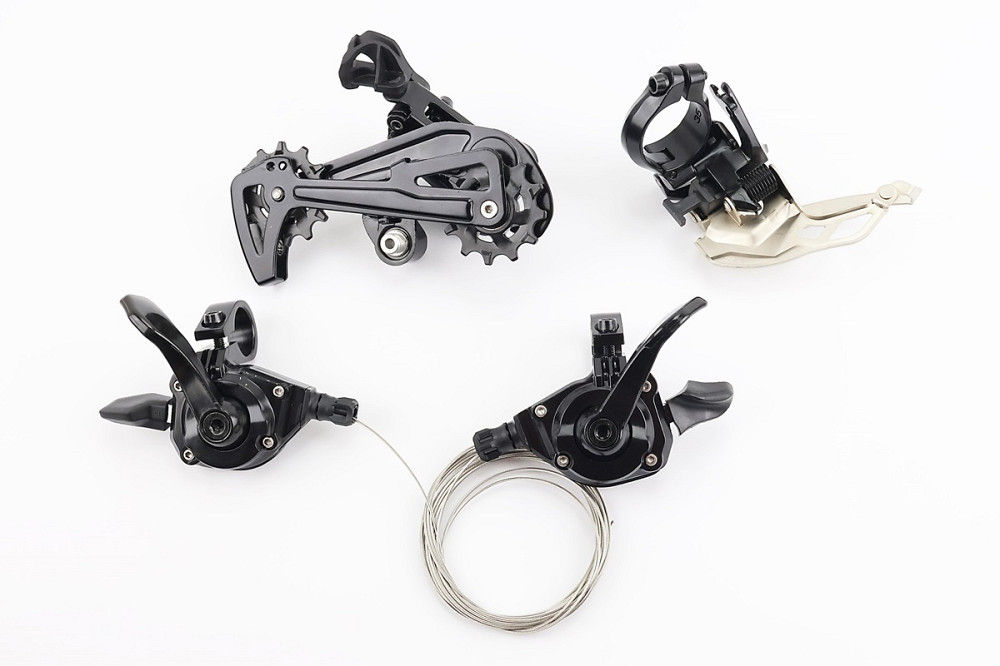 Комплект перемикання (групсет) 2x12 швидкостей, чорні AX, 4 деталі Київ - фото 2