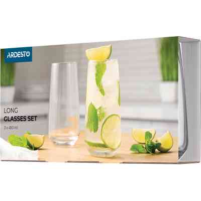 Набір склянок Ardesto Gloria Shine 480 мл 3 шт (AR2648GS) Вінниця