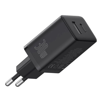 Зарядний пристрій Baseus 1xUSB-C 30W + 1xUSB black (P10111404113-00) Вінниця - фото 4