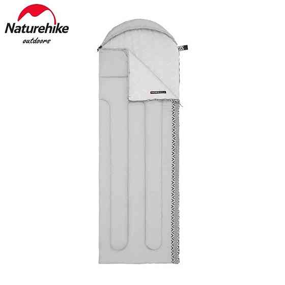 Спальник з капюшоном Naturehike L250 NH21MSD07, (9°C), лівий, сірий Київ