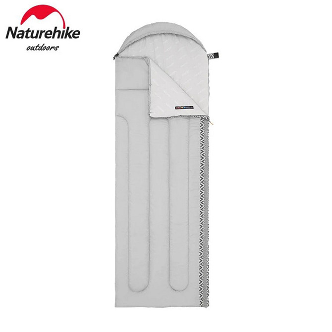 Спальник з капюшоном Naturehike L250 NH21MSD07, (9°C), лівий, сірий Київ - фото 1