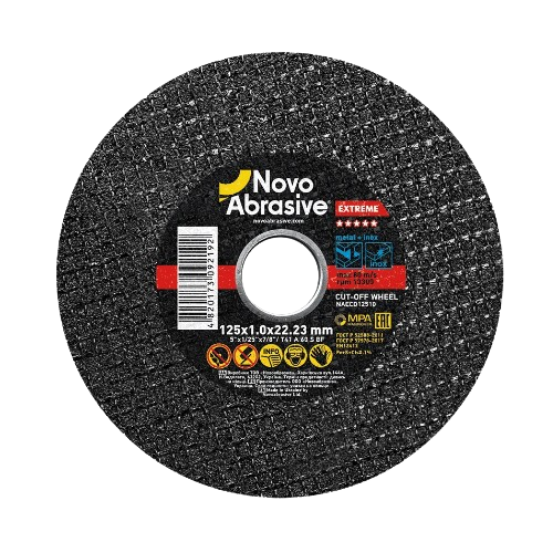 Круг відрізний по металу d125мм*1,0*22,23мм 14A Extreme NovoAbrasive Житомир