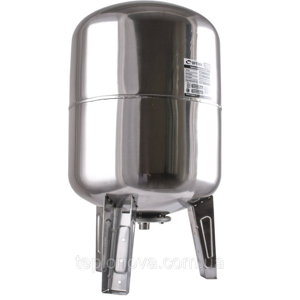 Гидроаккумулятор 100л OPTIMA 10bar верт. нержавейка Черновцы - изображение 2