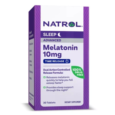 Амінокислота Natrol Мелатонін уповільненого вивільнення, 10 мг, Melatonin Advanced (NTL07171) Вінниця - фото 1