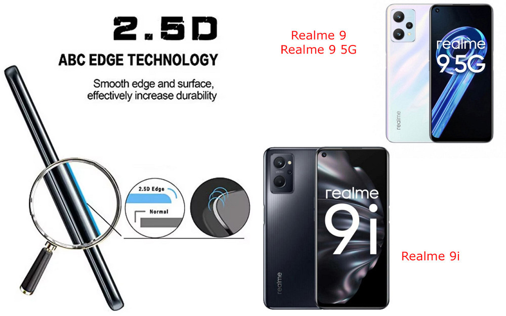 Захисне скло ArmorGlass для Realme 9, Realme 9i, Realme 9 5G – стійке до подряпин та ударів Київ - фото 2