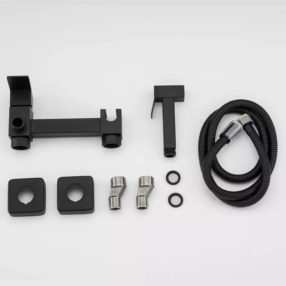 Гігієнічний душ зі змішувачем Frap F7504-6 чорний Київ - фото 3