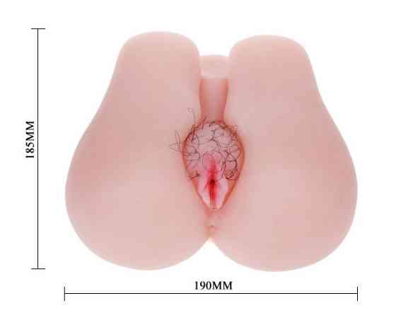 Мастурбатор Вагіна і анус з вібрацією Soft and smooth pussy and ass hole, BM - 009113 Sex Aura Київ