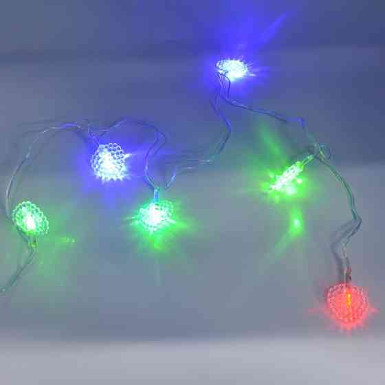 Гирлянда-нить (String-Lights) 20Parts-3 внутренняя, пров.:прозрачный, 3м (Разноцветная) 5717 Киев