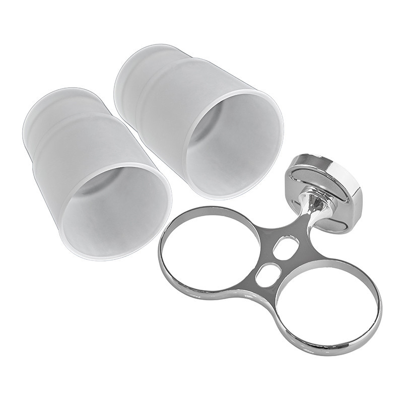 Держатель с 2 стаканами (стекло) Zerix AFB-0108 (ZX5058) Киев - изображение 4