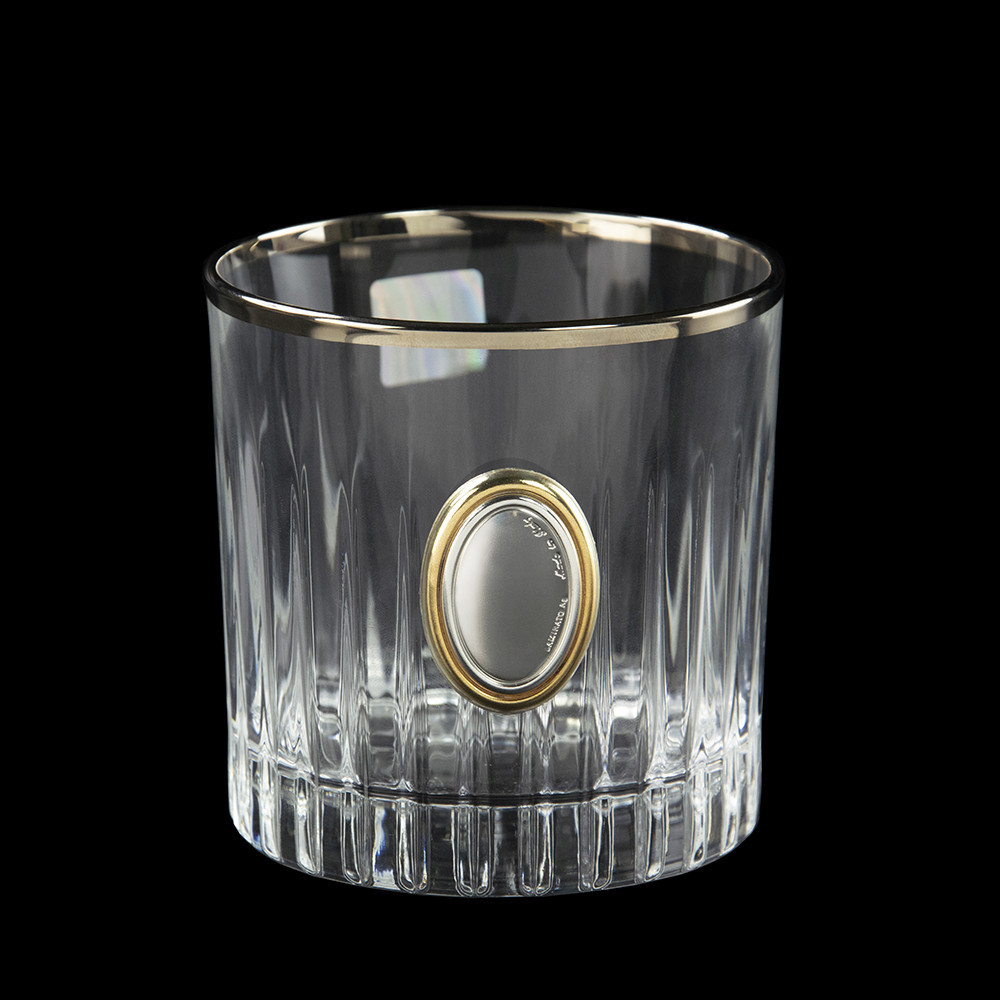Набір для віскі Boss Crystal Генеральский (графин + 4 келихи) декорований золотом і сріблом Вінниця - фото 6