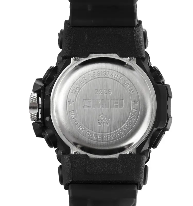 Часы мужские наручные спортивные Skmei 2226 Черный Киев - изображение 7