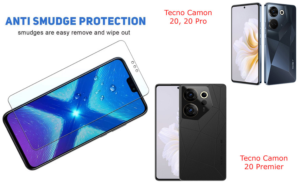Защитное стекло NeoGlass для Tecno Camon 20, 20 Pro, 20 Premier – ультрапрозрачное и устойчивое Киев - изображение 3