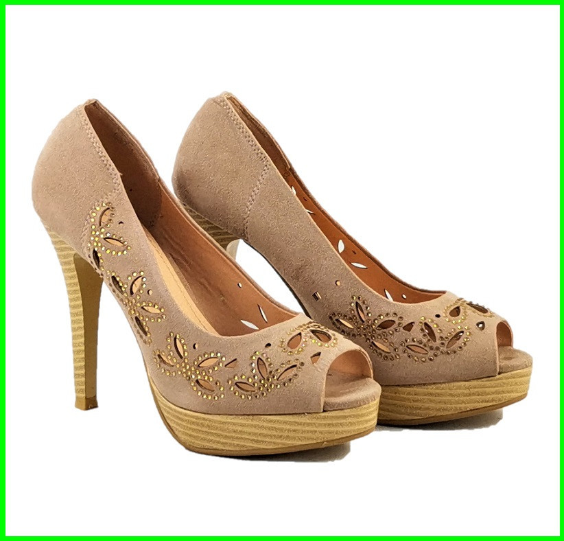 Жіночі Бежеві Туфлі на Каблуку Шпильке Замшеві Модельні (розміри: 36,37,38,39,40,41) - 37-1 Дніпро - фото 9