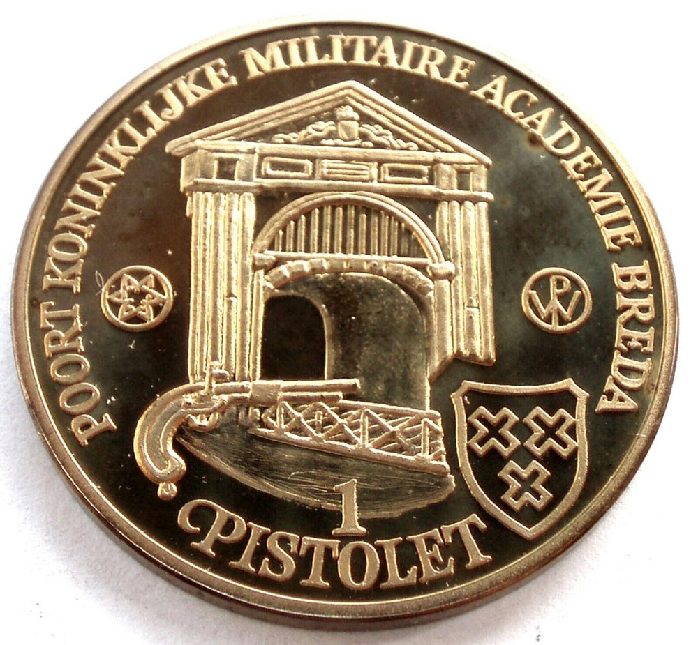 НИДЕРЛАНДЫ BREDA 1 ПИСТОЛЕТ 1828-1978 150 лет UNC в местной валюте G32 Полтава - изображение 1