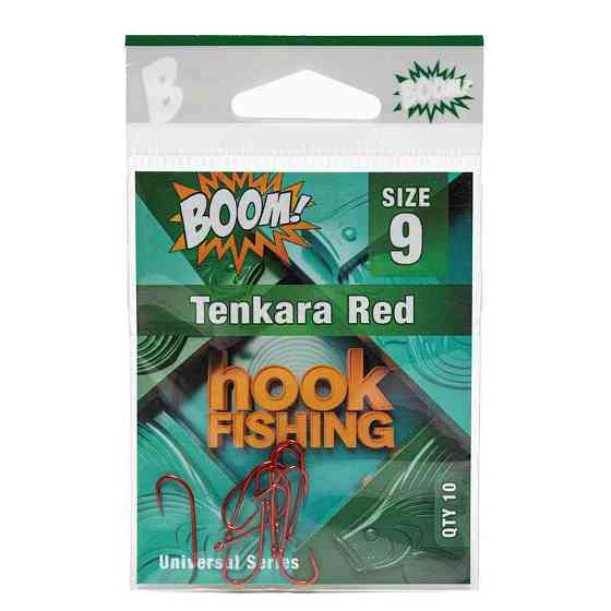 Гачок для мирної риби Tenkara Red №9 (10 шт/уп) (RED) ТМ BOOM Київ