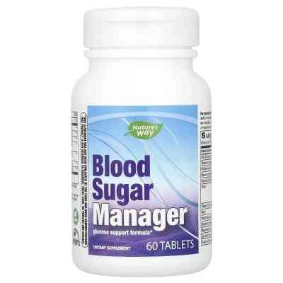 Витамин Nature's Way Контроль сахара в крови, Blood Sugar Manager, 60 таблеток (EMT-04906) Винница